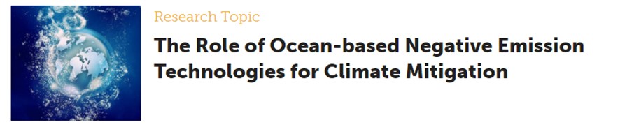 Il ruolo delle tecnologie ad emissioni negative basate sugli oceani per la mitigazione dei cambiamenti climatici